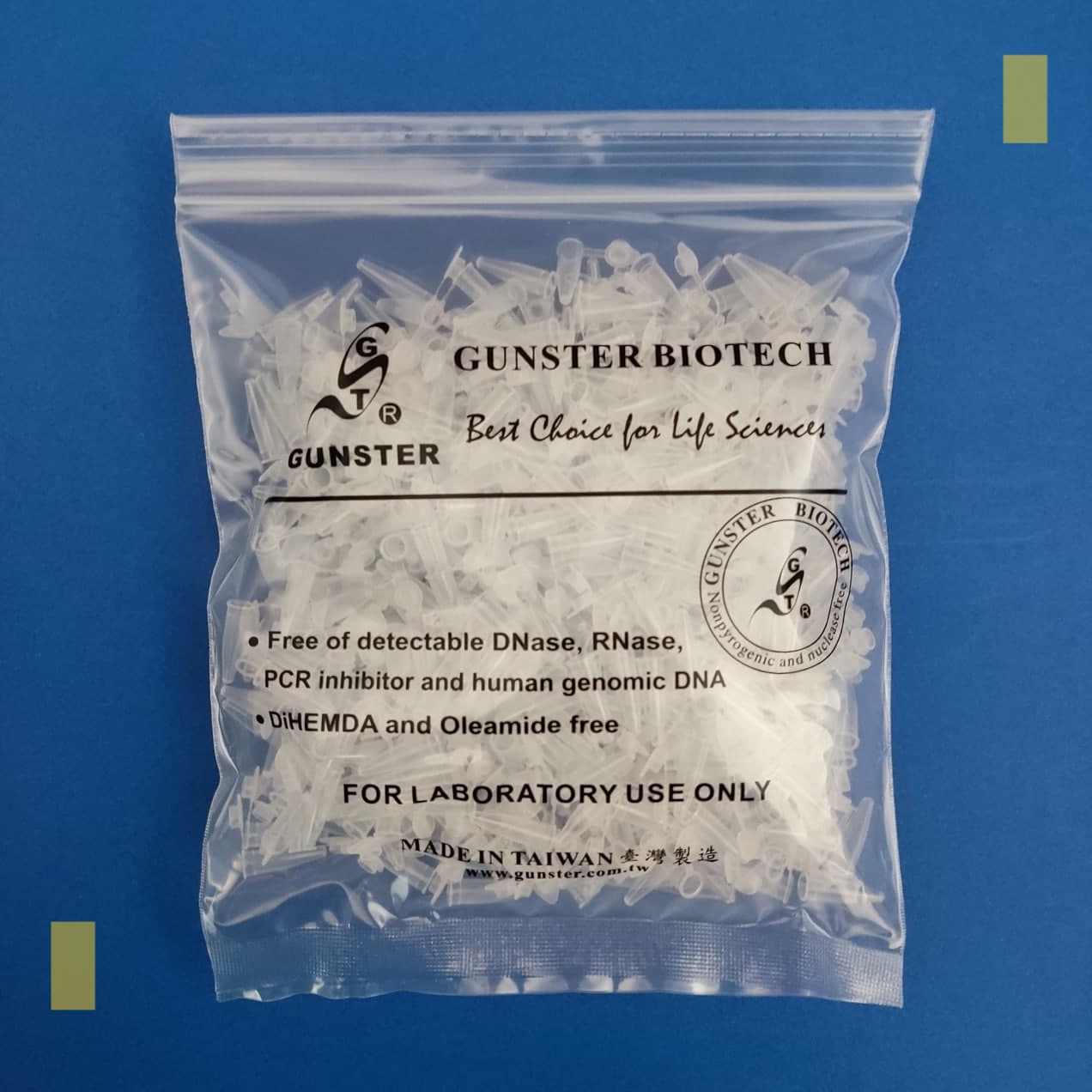میکروتیوب 0.2 سی سی DNase & RNase free استریل 500 عددی GUNSTER